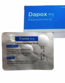 Dapox 60mg tablets (Dapoxetine HCL)