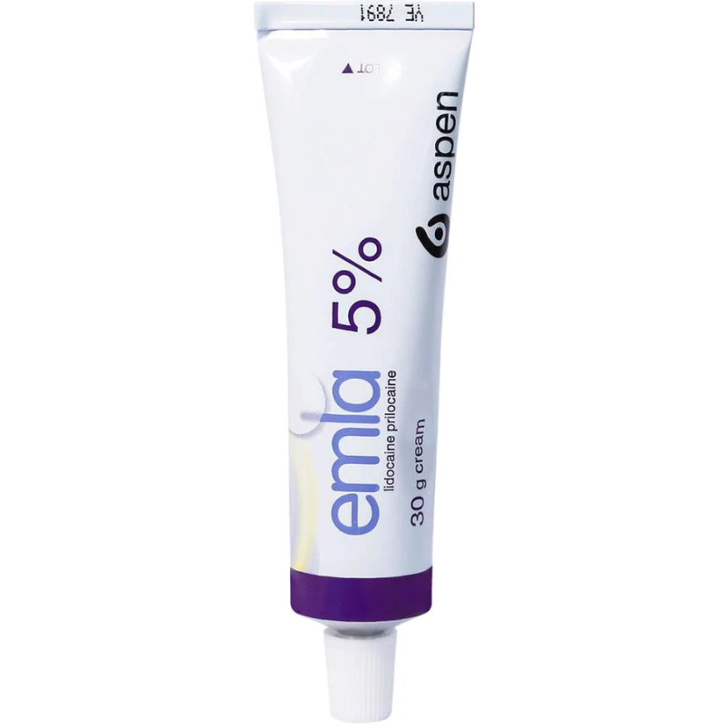 Emla 5% cream for numbing